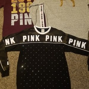 Victoria Secret Pink Bling Tees